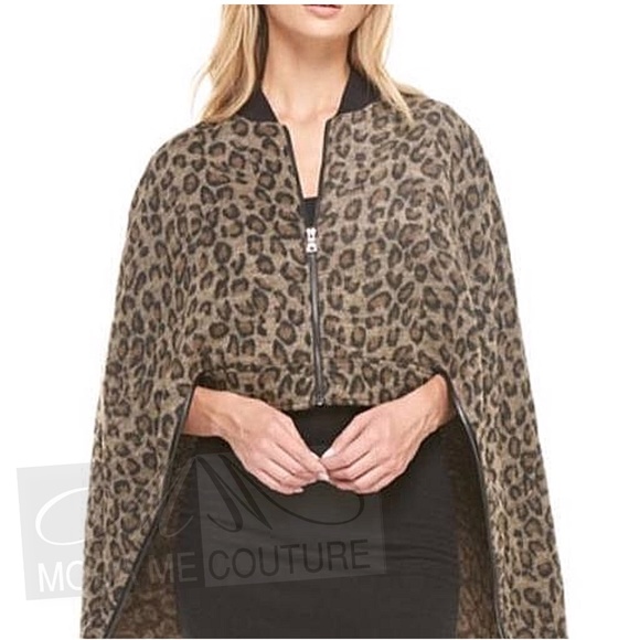 JACKET Cape Animal Leopard Cape - Picture 3 of 3